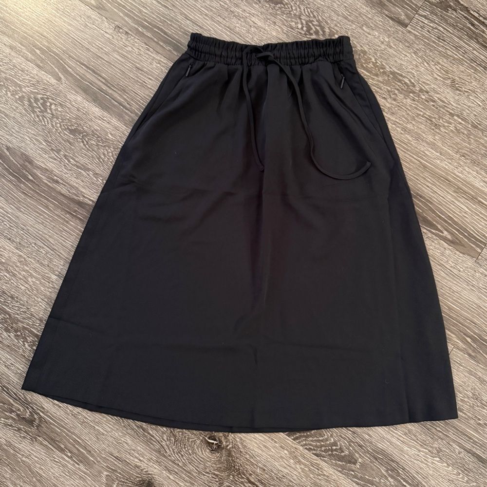 Spanx Luxe Drape Midi Skirt New